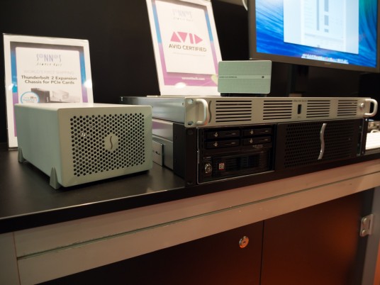 Musikmesse2014　Sonnet Technologies　Thunderbolt to PCIe Expantion Chassieを展示