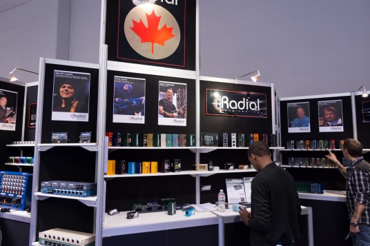 NAMM2014 Radial booth