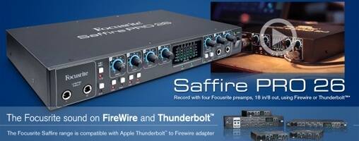 フォーカスライト Saffire PRO 40 オーディオインターフェイス オーディオインターフェイス フォーカスライト Saffire PRO 40