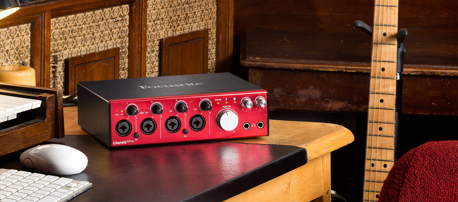 Focusrite Clarett 4 Pre 新発売！より速く、よりシンプルに 18イン8