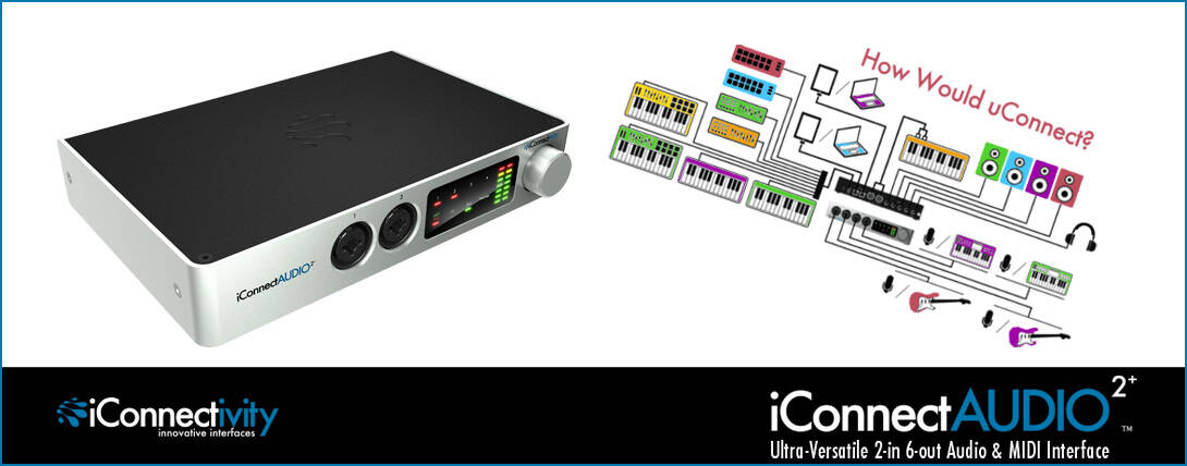 DTM・DAW iConnectivity iconnect Audio2+ iConnectivity iConnectAUDIO2+ 発売中！Mac/PC/iOSを同時接続可能な