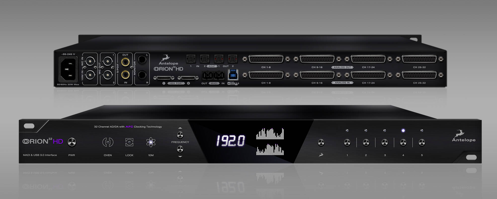 Antelope Audio ORION32 HD を発表！HDX I/O、64 入出力、第4世代AFC