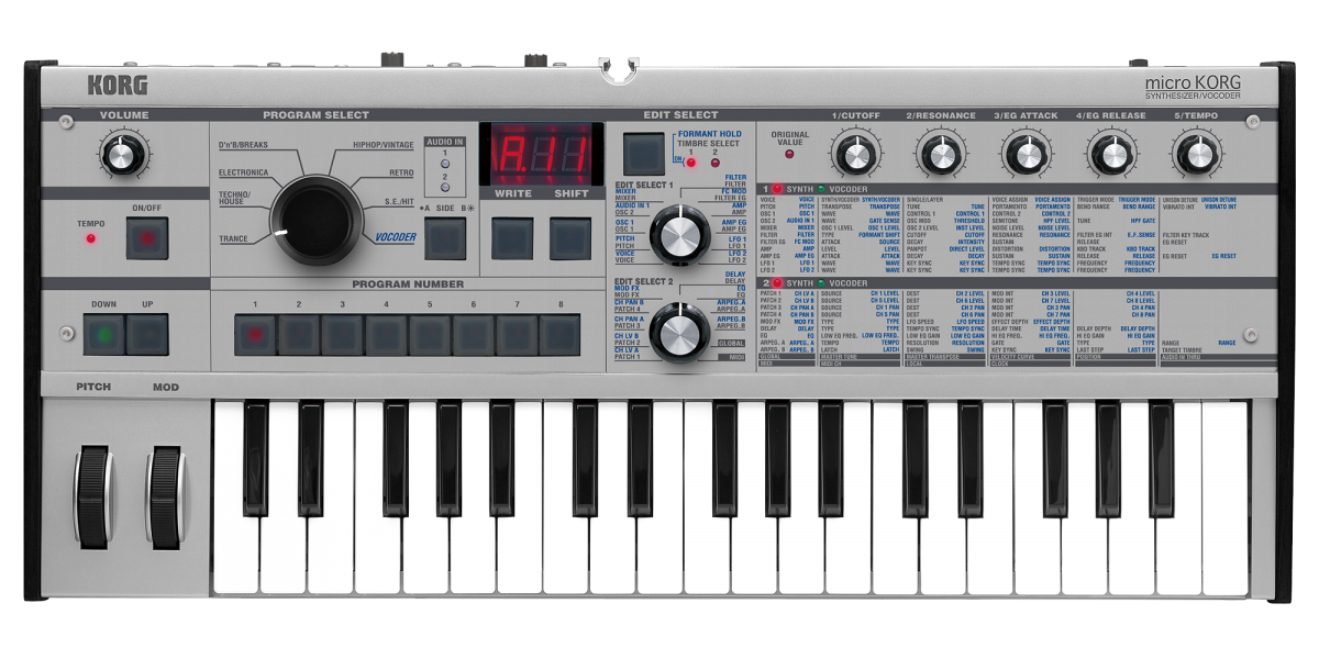 microKORG PT数量限定 新発売！ 世界中のクリエイターに愛され