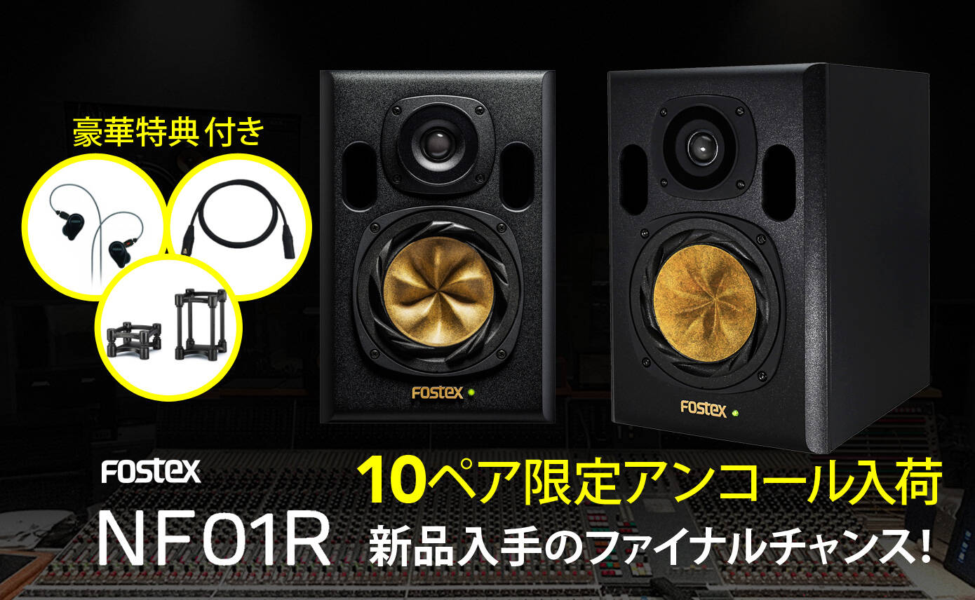 動作良好 FOSTEX モニタースピーカー NF-01A ペア