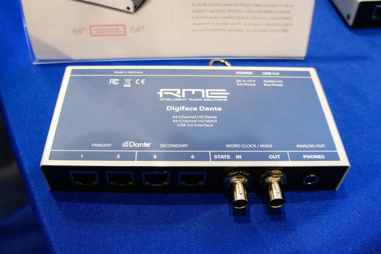 NAB2018 RME新製品 Digiface Dante