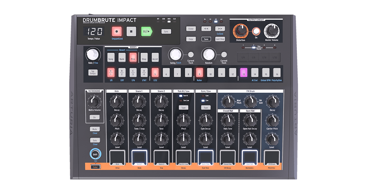 Arturia、新製品DrumBrute Impactを発表！ | Rock oN Company | DTM