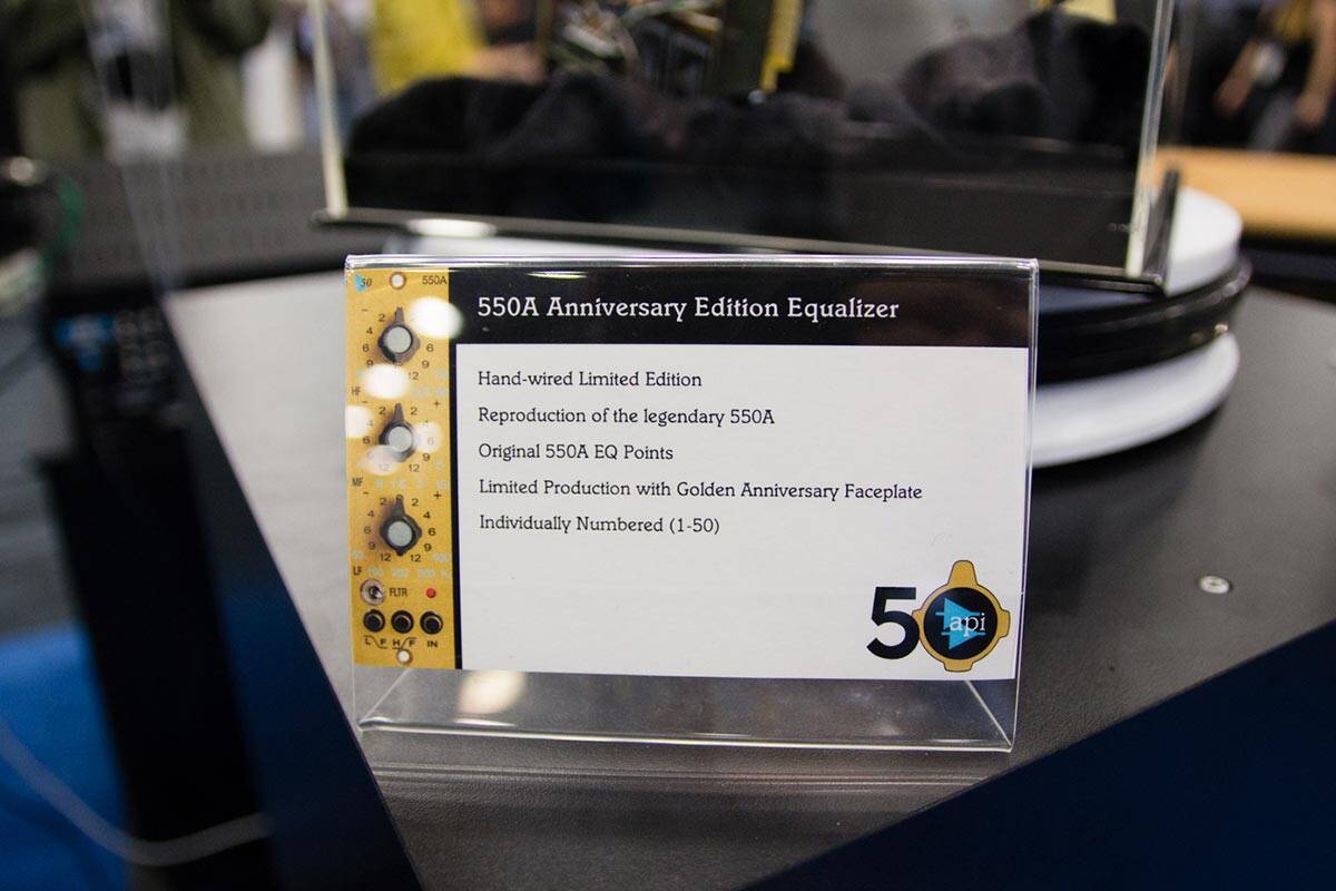 API 550A Anniversary  Edition  Equalizer NAMMショー 2019