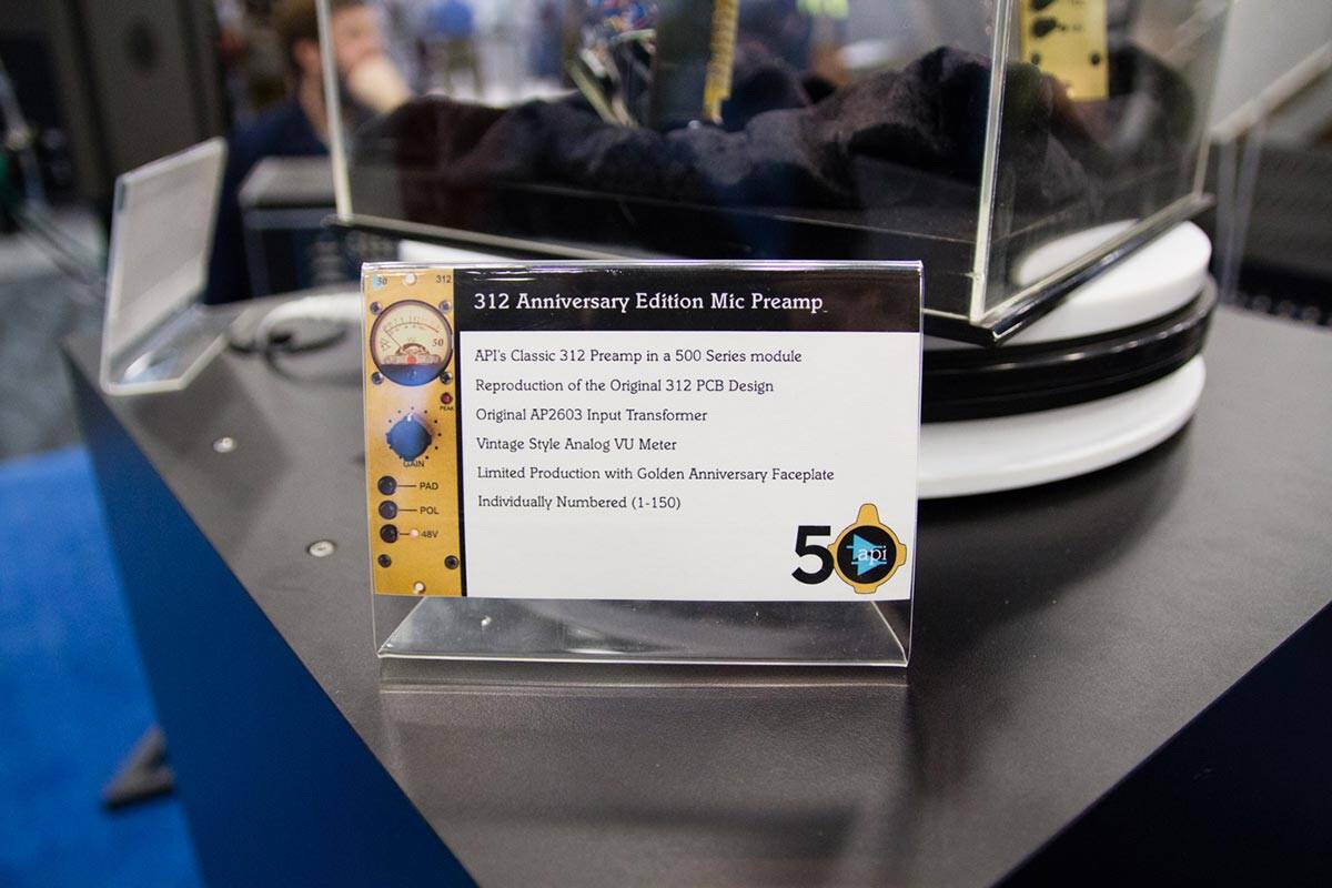 API 312 Anniversary Edition Mic Preamp NAMMショー 2019