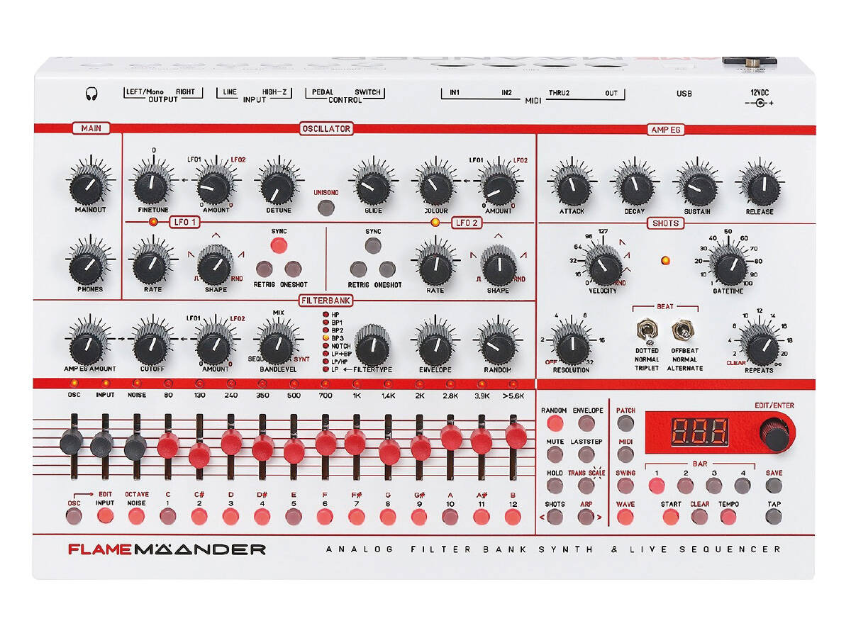 FLAMEから新しいシンセサイザーMÄANDERと新モジュール5機種発売