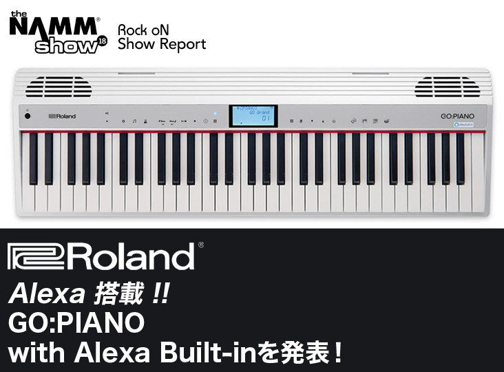 Roland GO:PIANO with Alexa Built-in 61鍵盤 Roland GO:PIANO with Alexa Built-in | Amazon Alexa搭載！声で
