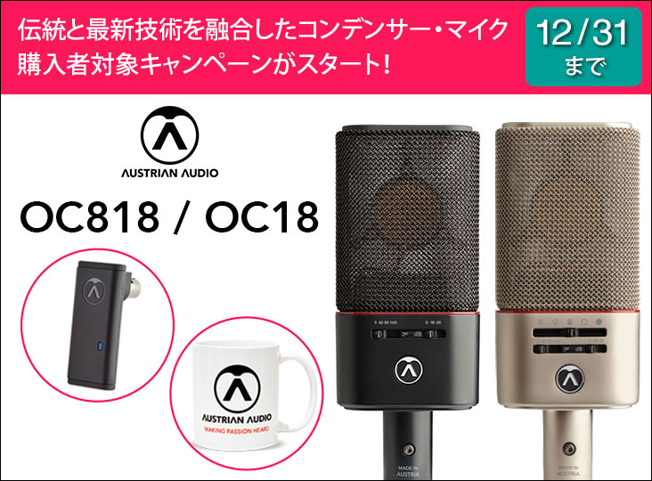Amazon.co.jp: AUSTRIAN AUDIO OC18 Studio Set 単一指向性