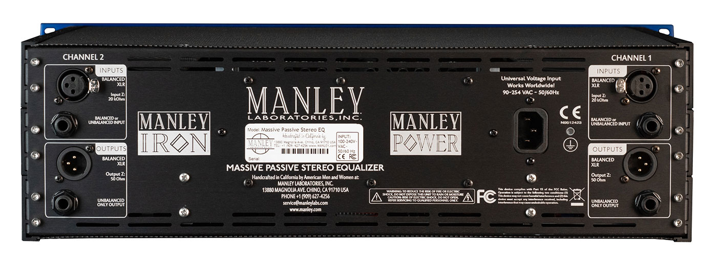世界100台限定！Manley Laboratories社のフラグシップチューブEQの発売