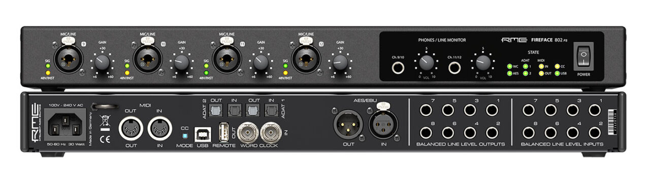Ff800 Back Rme RMEが「Fireface 800」誕生20年記念特別カラーバリエーション・モデル「Fireface 802 FS AE」とリモート ...