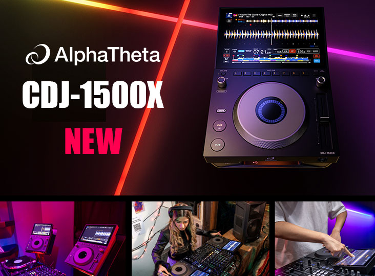 AlphaThetaから、DJ用マルチプレーヤーの新製品「CDJ-1500X」が7月29日